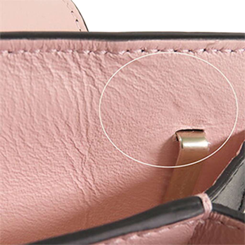 Salvatore Ferragamo Striped Leather Vara Bow Top Handle Bag - Detail 2