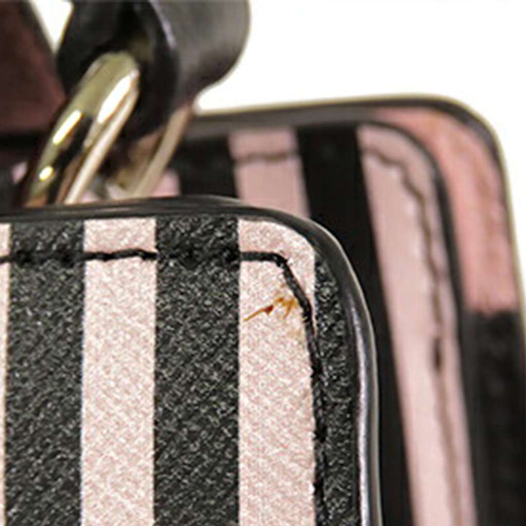 Salvatore Ferragamo Striped Leather Vara Bow Top Handle Bag - Image 12