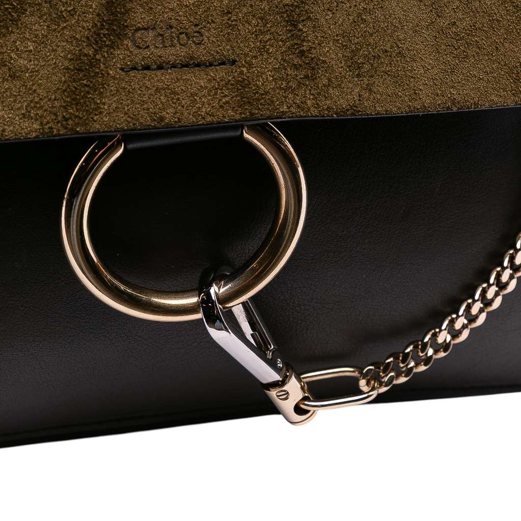 Chloé Medium Calfskin and Suede Faye Crossbody - Detail 2