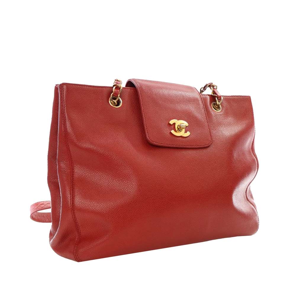 Chanel CC Caviar Supermodel Tote - Back view