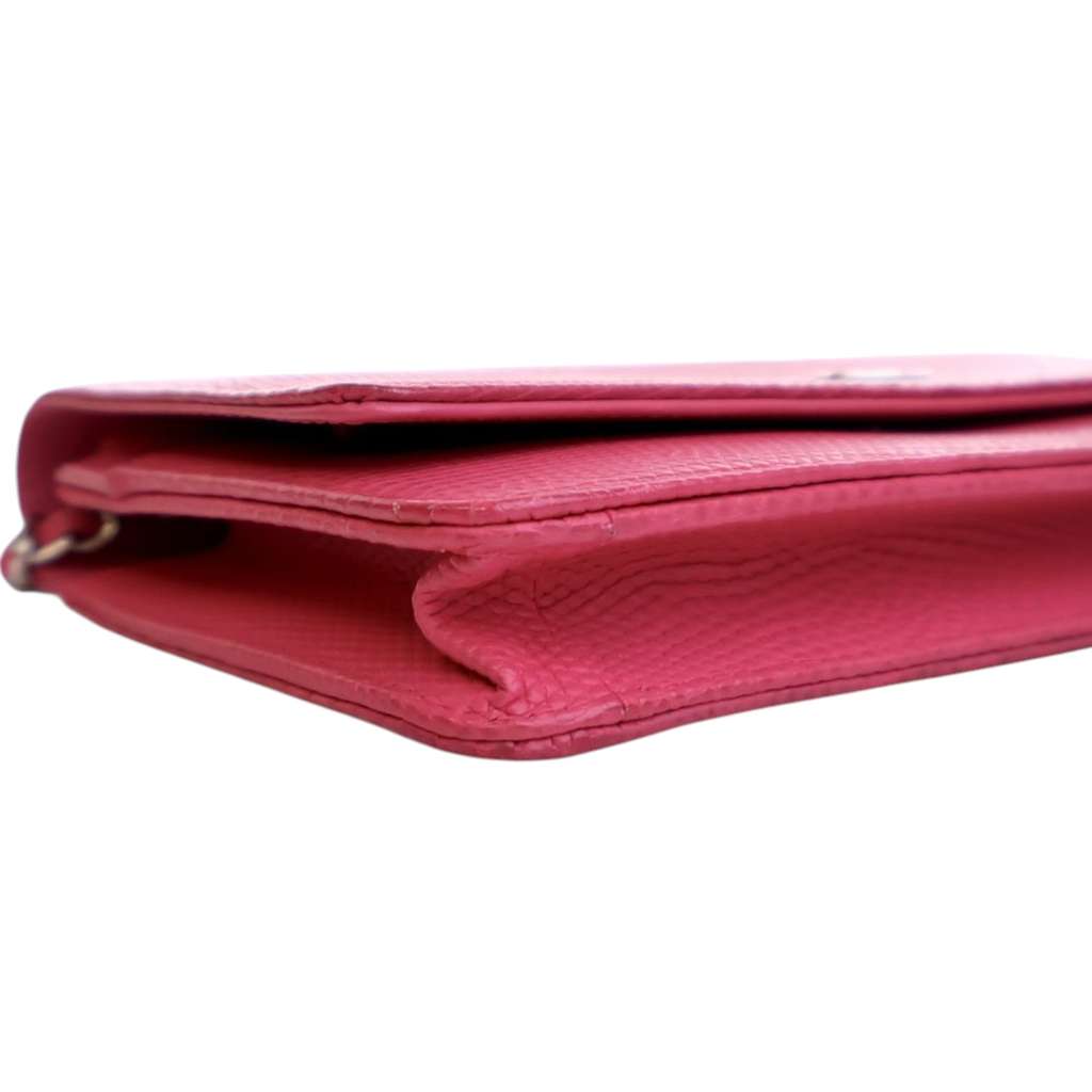 Chanel CC Lizard Embossed Calfskin Wallet On Chain - Image 12