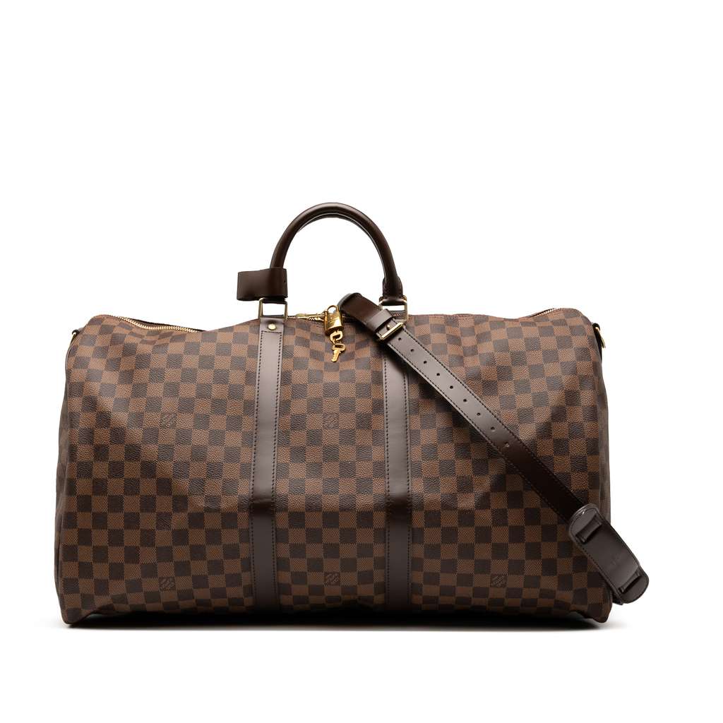 Louis Vuitton Damier Ebene Keepall Bandouliere 55