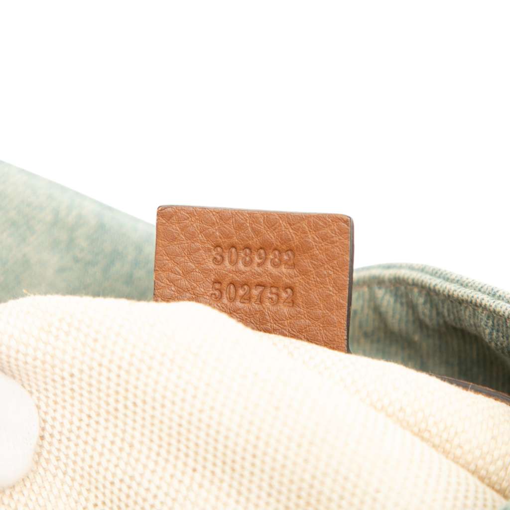 Gucci Medium Denim Soho Chain Tote - Detail 1