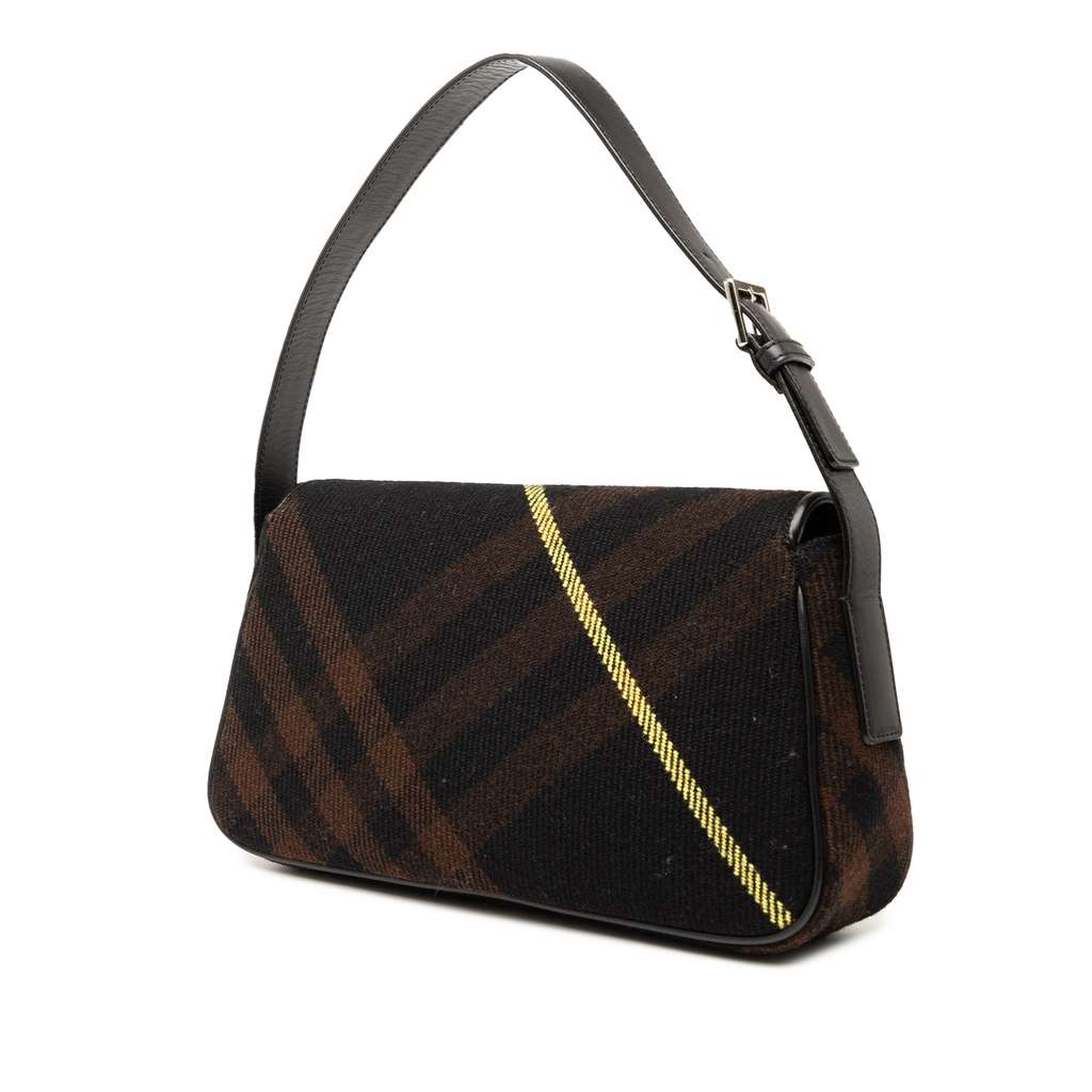 Burberry Supernova Check Wool Shoulder Bag - 2