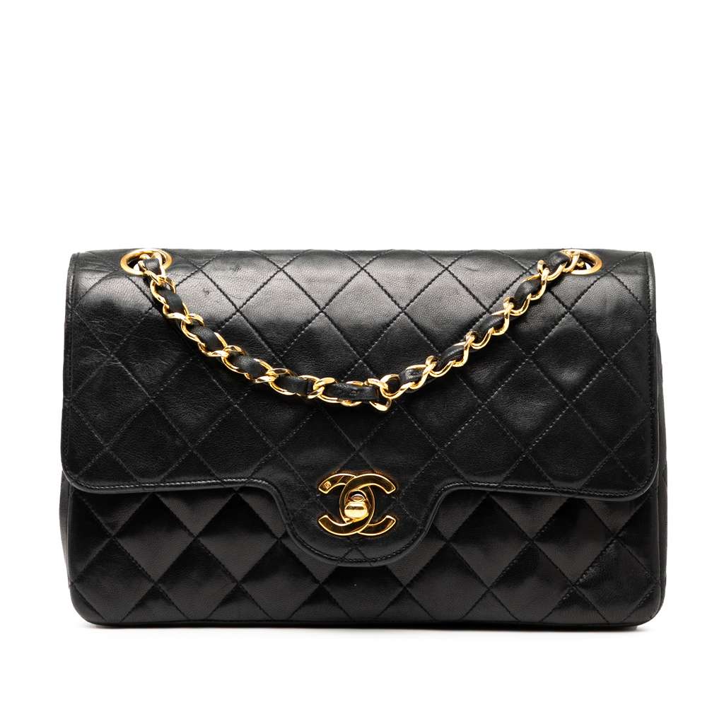 Chanel Small CC Quilted Lambskin Double Flap