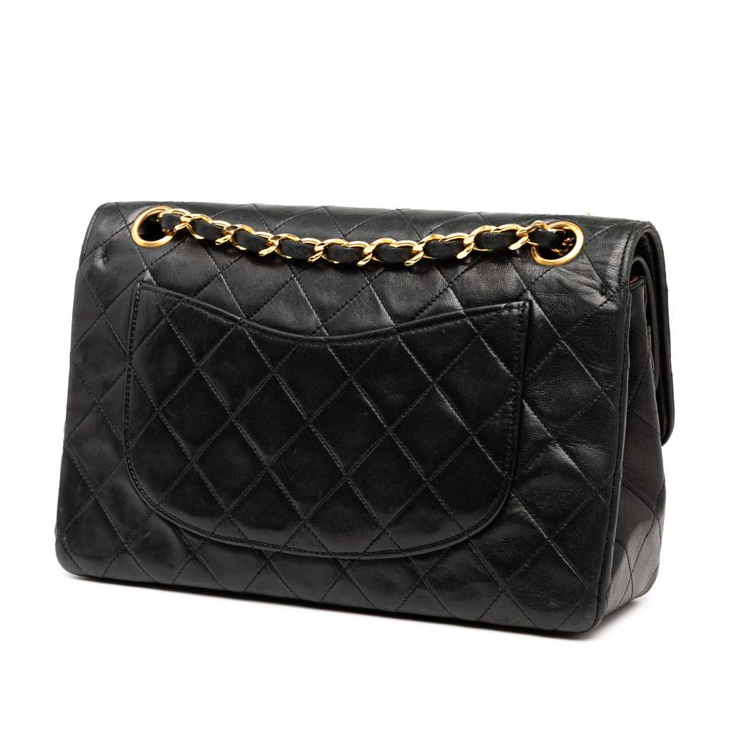 Chanel Small CC Quilted Lambskin Double Flap - Back view