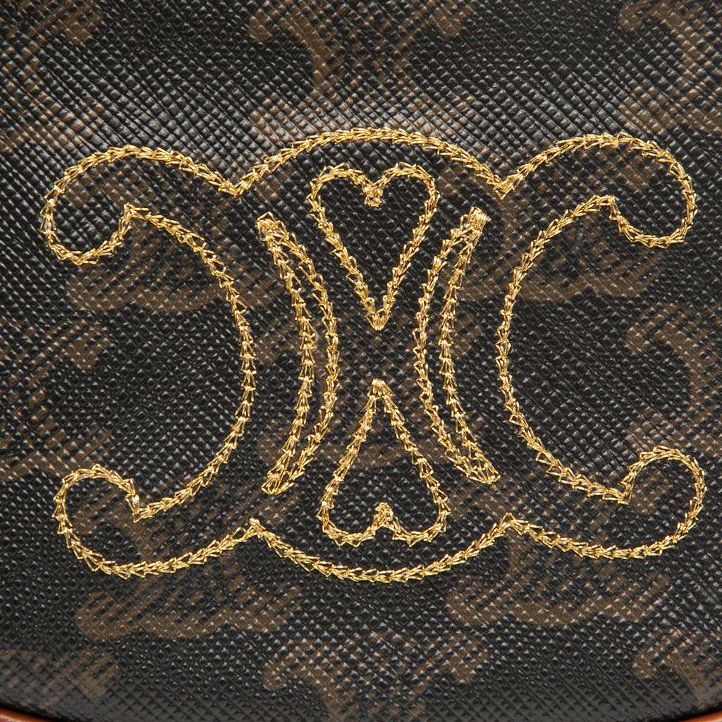 Celine Mini Triomphe Coated Canvas Ava Shoulder Bag - Detail 2