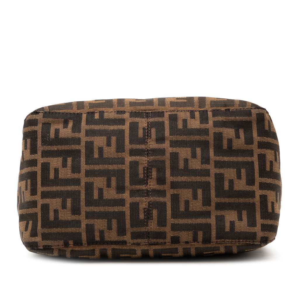 Fendi Zucca Canvas Double Flap Shoulder Bag - Image 6