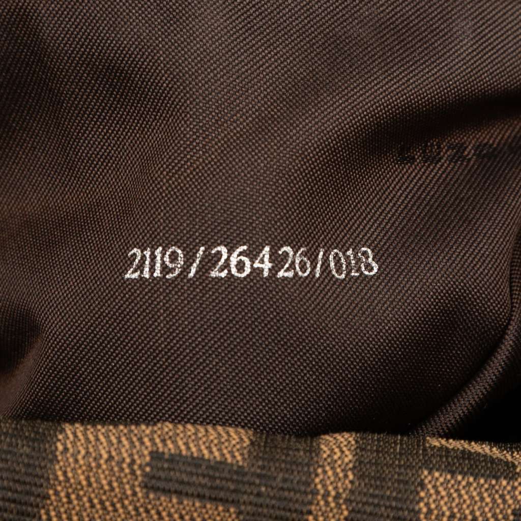 Fendi Zucca Canvas Double Flap Shoulder Bag - Detail 1