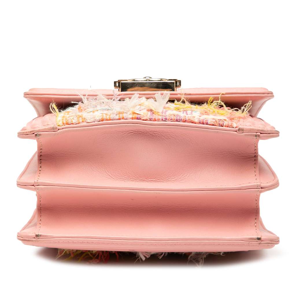 Chanel Quilted Tweed and Calfskin North South Boy Flap - Image 6