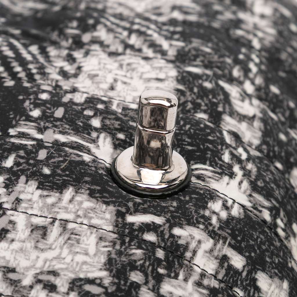 Chanel CC Tweed Print Nylon Single Flap - Image 10