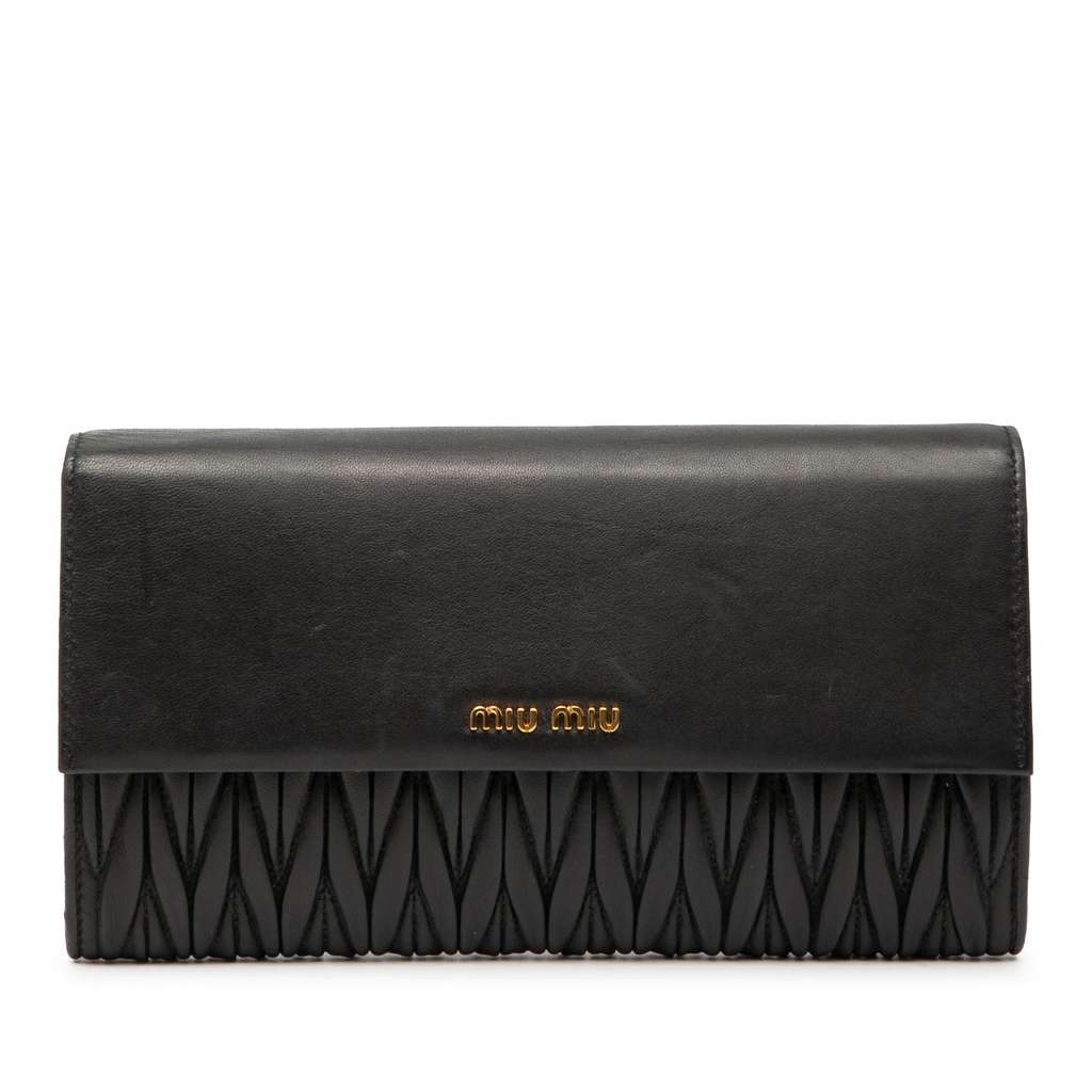 Miu Miu Matelasse Nappa Leather Clutch