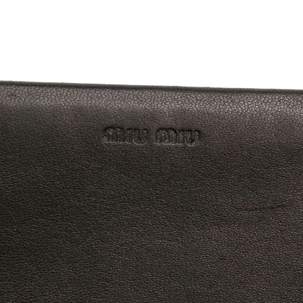 Miu Miu Matelasse Nappa Leather Clutch - Side view