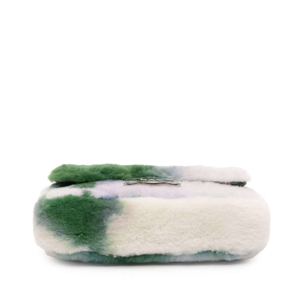 Celine Shearling Triomphe Chain Shoulder Bag - Image 6