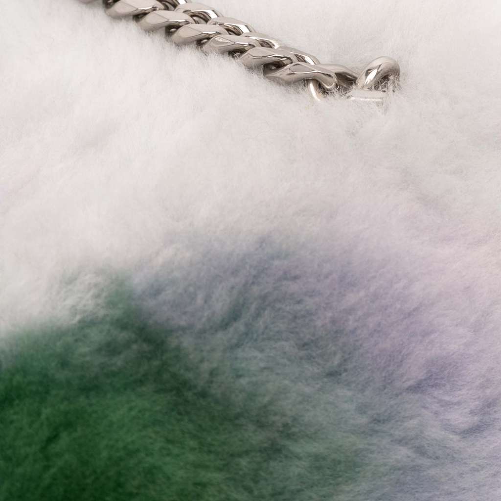 Celine Shearling Triomphe Chain Shoulder Bag - Image 10