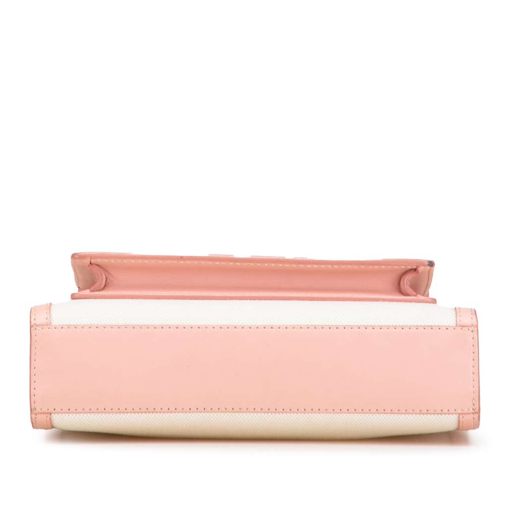 Burberry Mini Canvas and Leather Pocket Satchel - Image 6