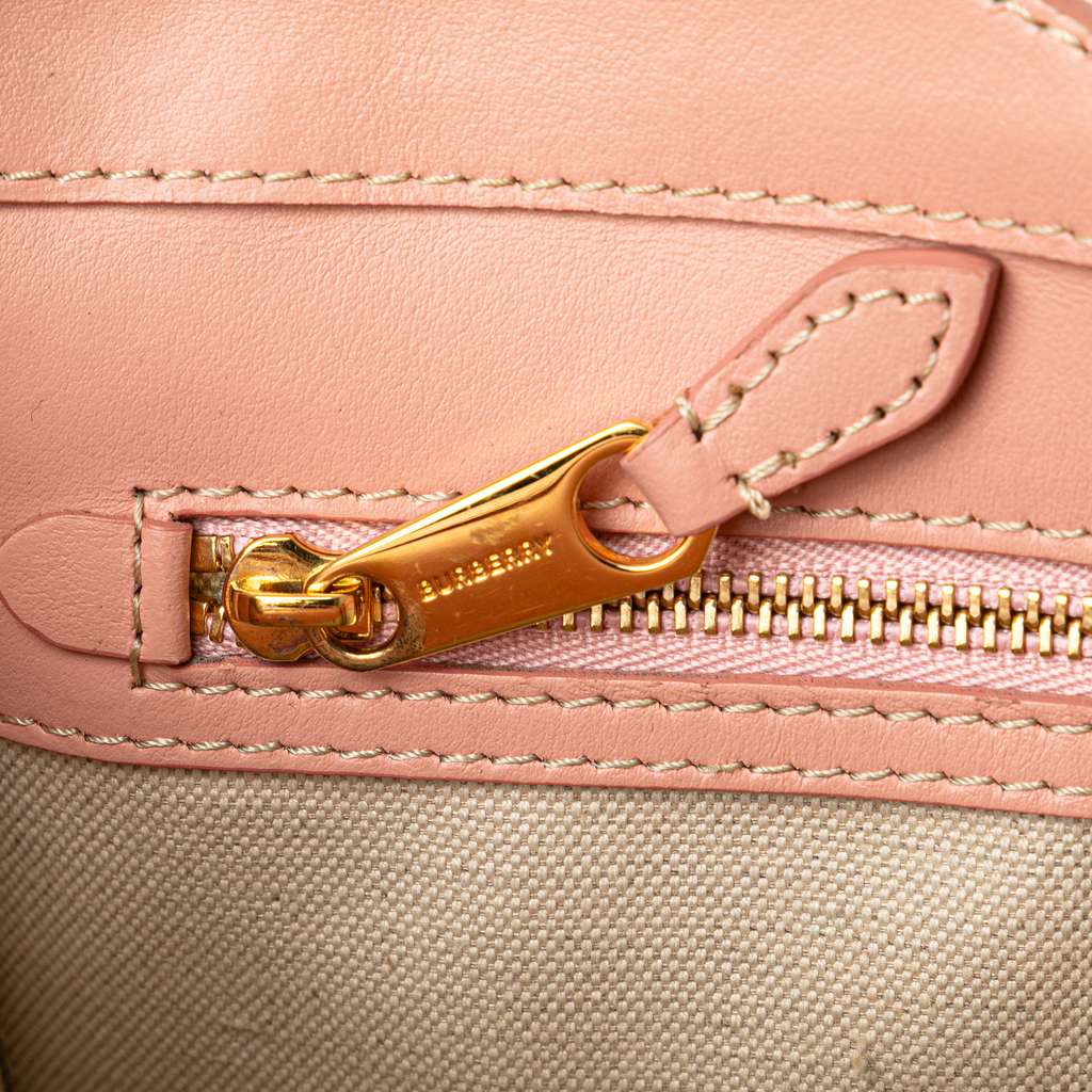 Burberry Mini Canvas and Leather Pocket Satchel - Detail 2
