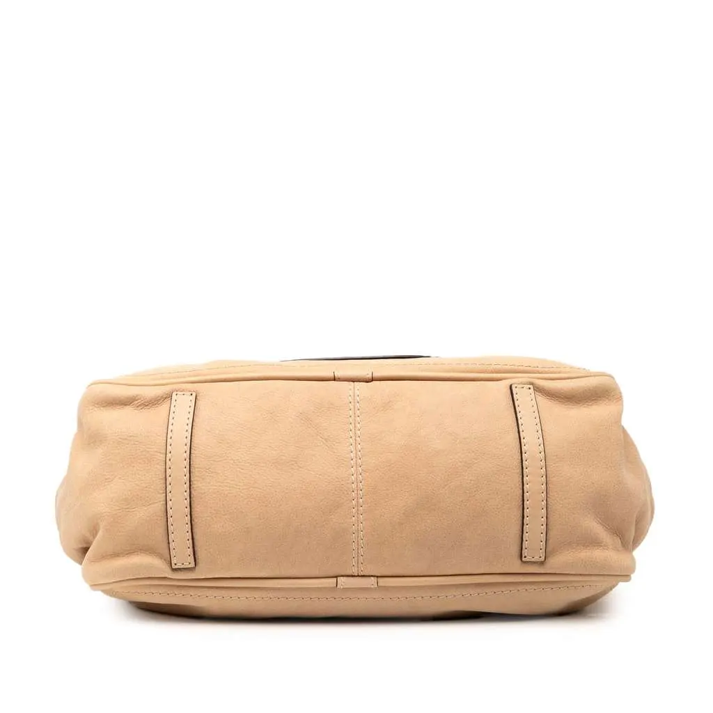 Loewe Nubuck Anagram Madrid Fringe Shoulder Bag Brown Leather Good - Inside View