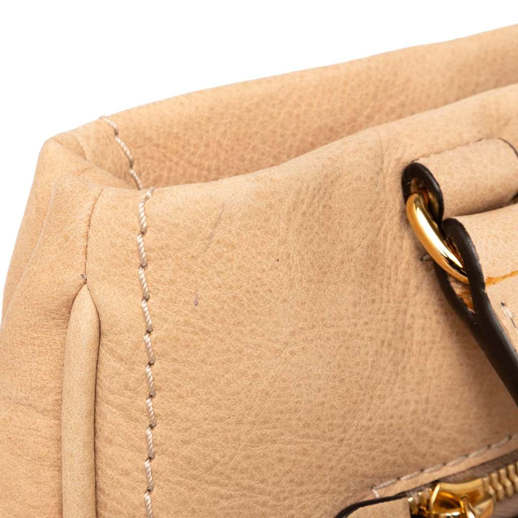 Loewe Nubuck Anagram Madrid Fringe Shoulder Bag - Detail 2