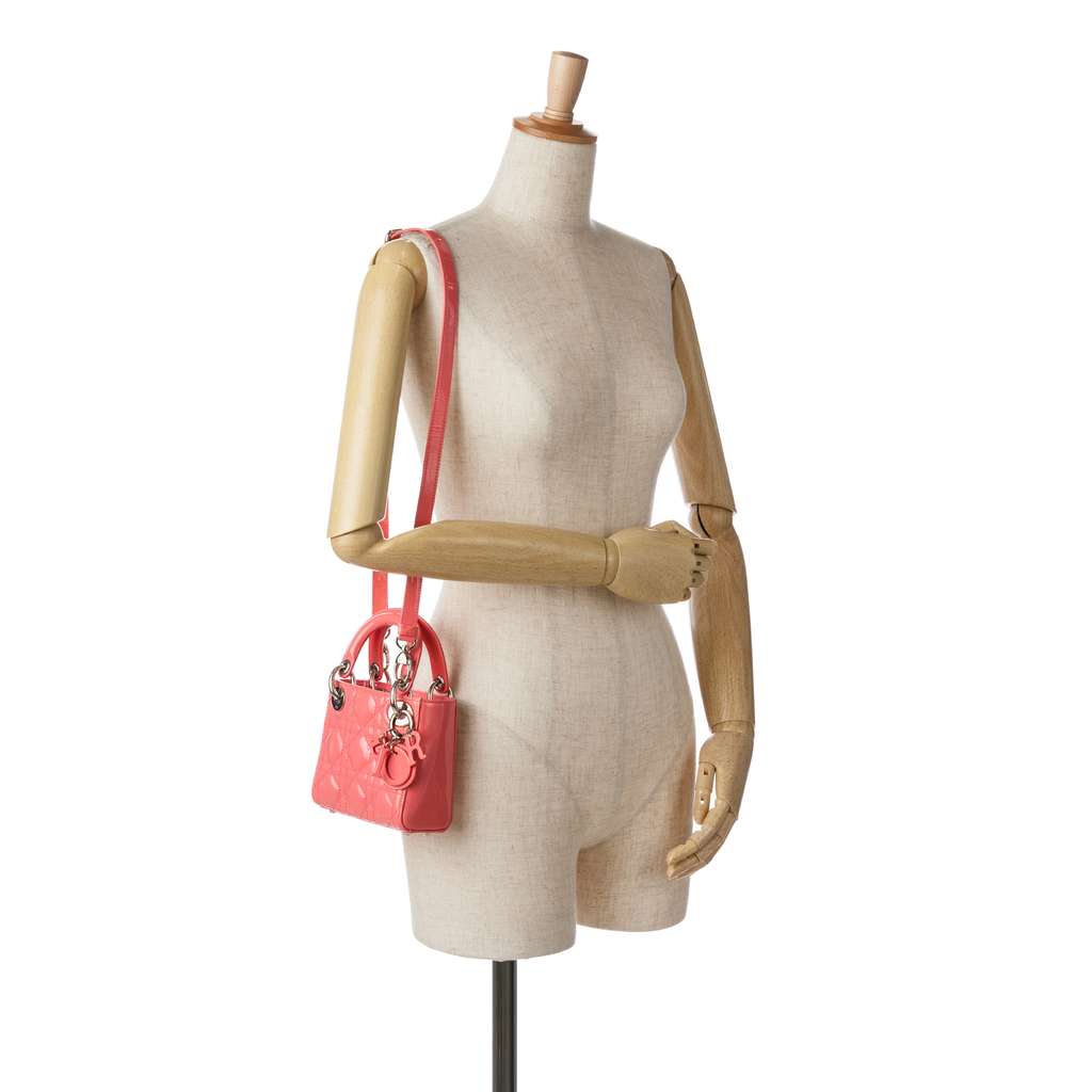 Dior Micro Patent Cannage Lady Dior - Image 12