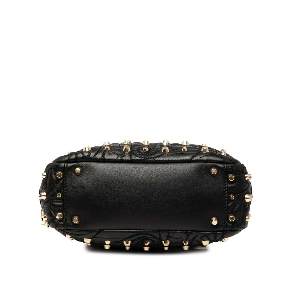 Versace Barocco Quilted Nappa Studded Demetra Vanitas Handbag - Image 6