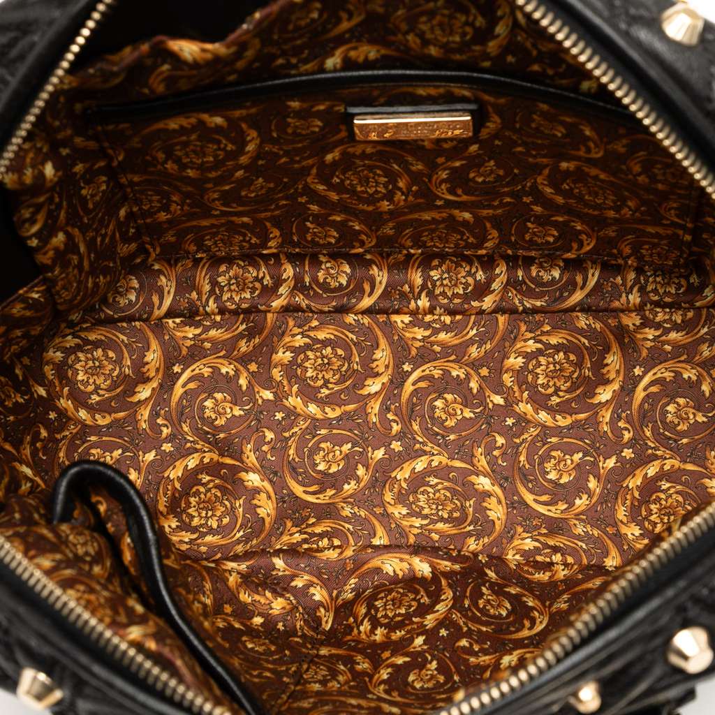 Versace Barocco Quilted Nappa Studded Demetra Vanitas Handbag - 4