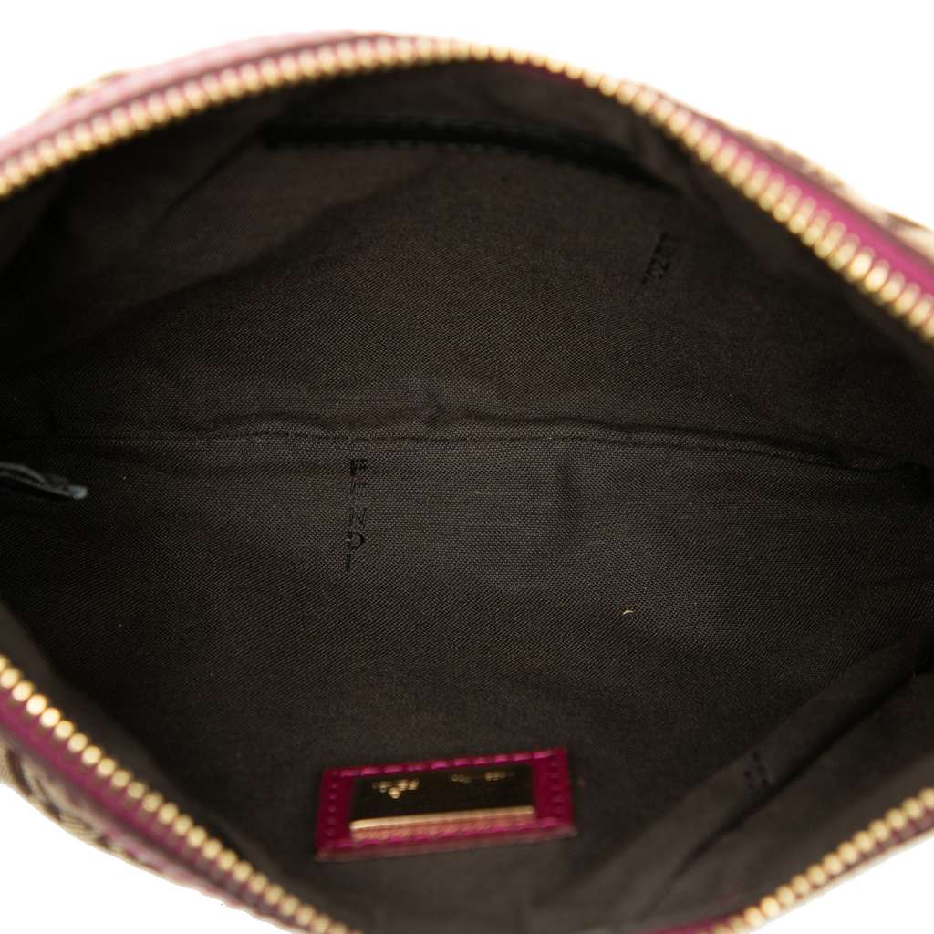 Fendi Zucchino Canvas Chain Pochette - 4