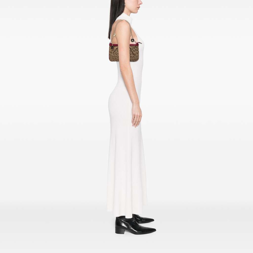 Fendi Zucchino Canvas Chain Pochette - Detail 2