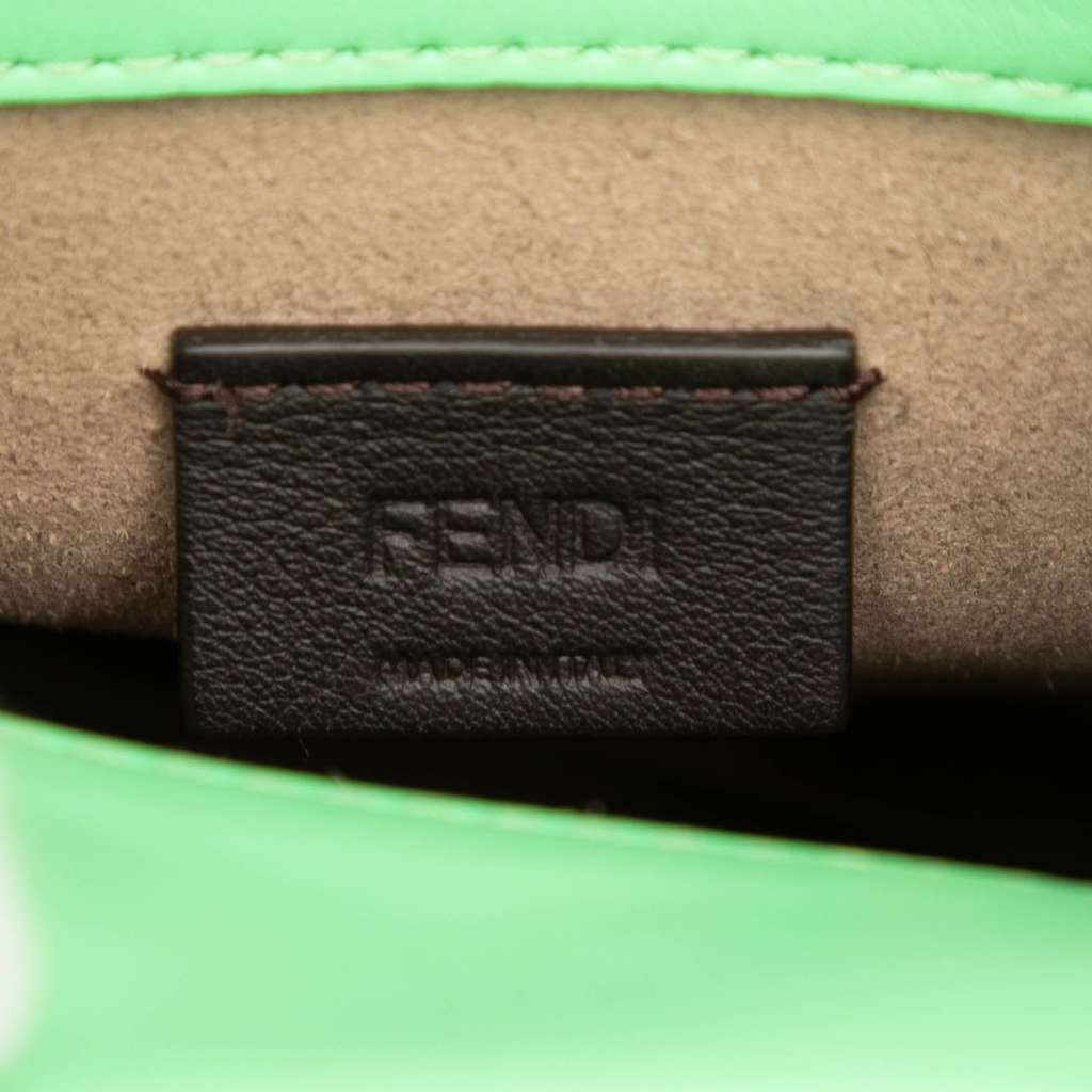 Fendi Mini Zucca Embossed Leather Sunshine Shopper Tote - Side view