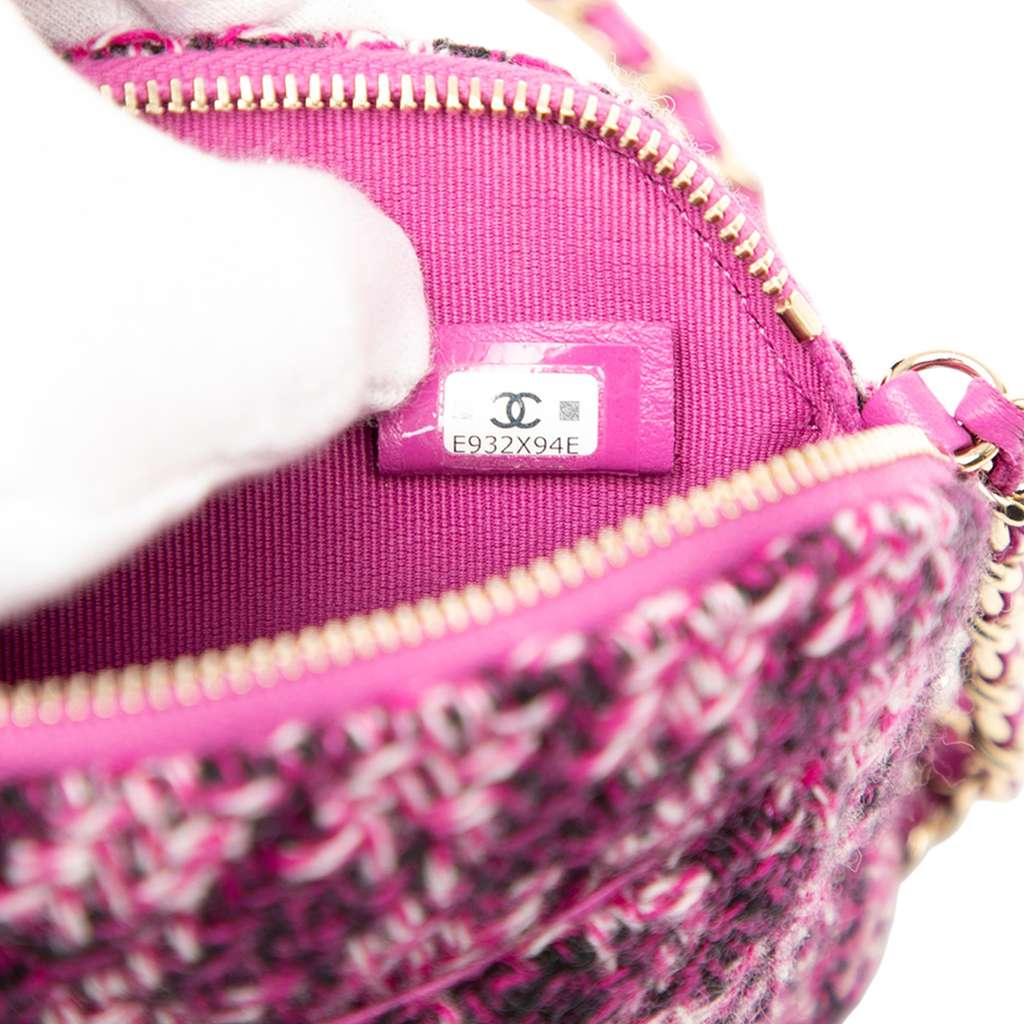 Chanel CC Tweed Houndstooth Clutch On Chain - Detail 1