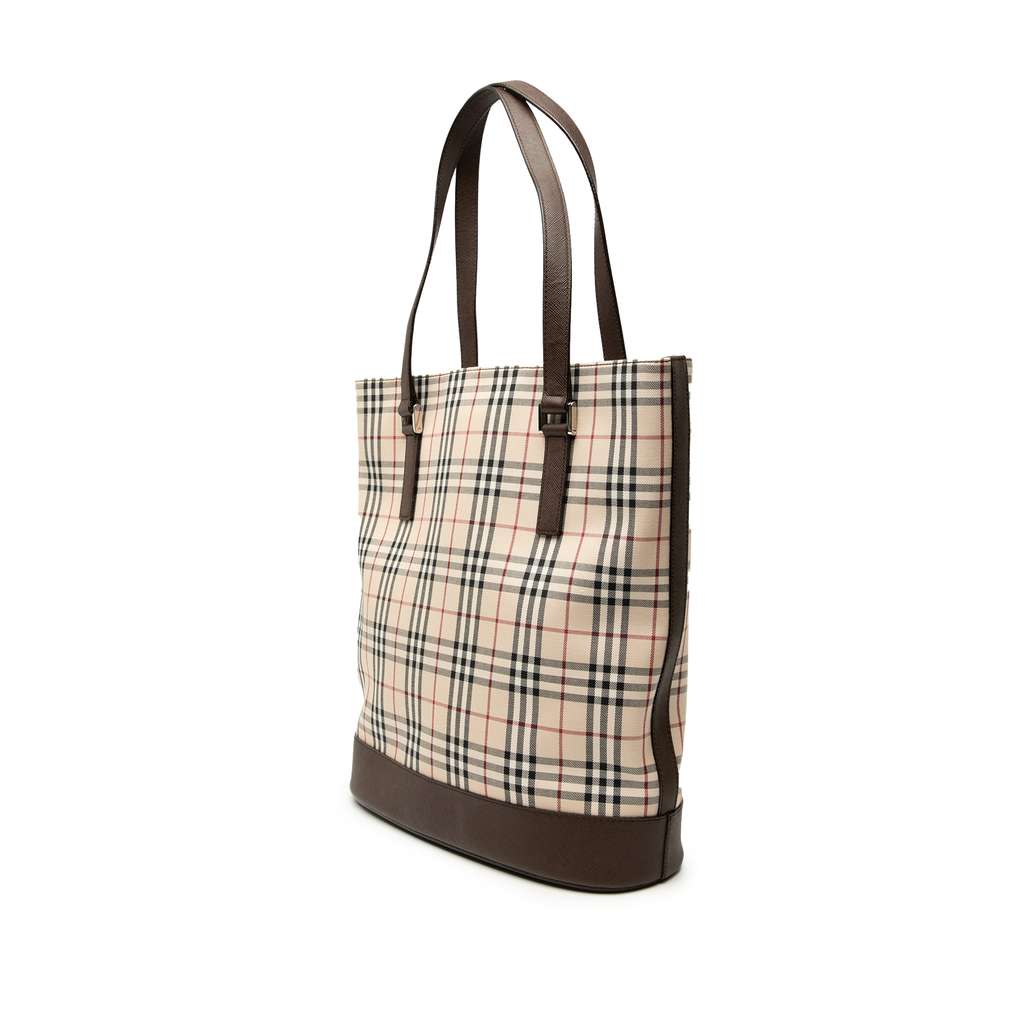 Burberry House Check Canvas Tote - Back view