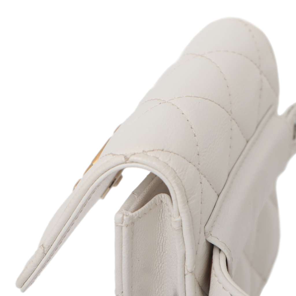 Chanel Quilted Lamsbskin Punk Essentials Chain Flap Belt Bag - Side view