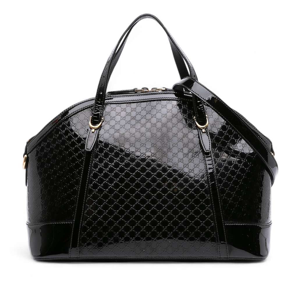 Gucci Large Microguccissima Patent Dome Satchel