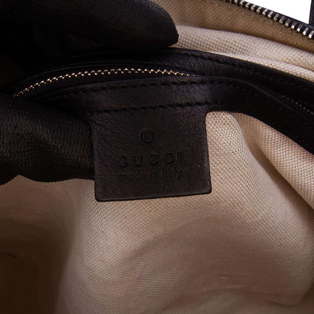 Gucci Large Microguccissima Patent Dome Satchel - Side view