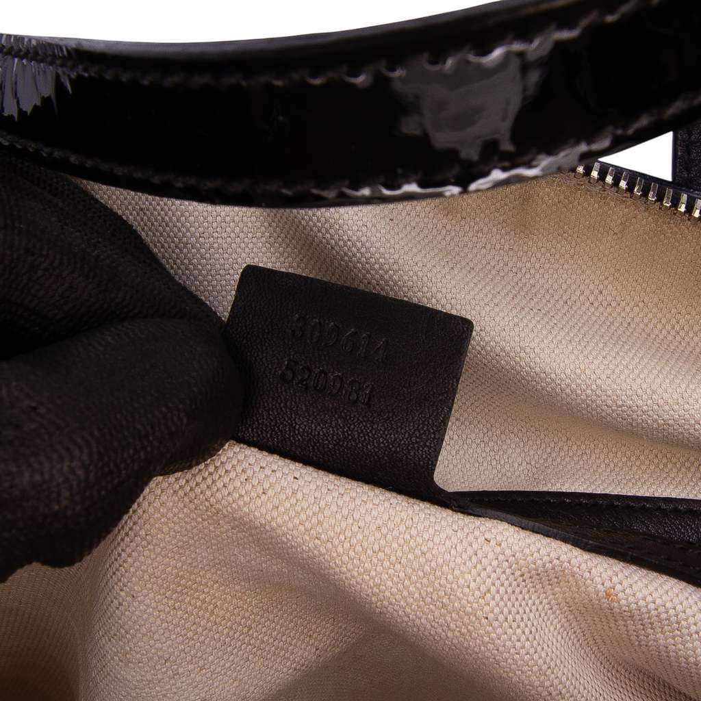 Gucci Large Microguccissima Patent Dome Satchel - Detail 1