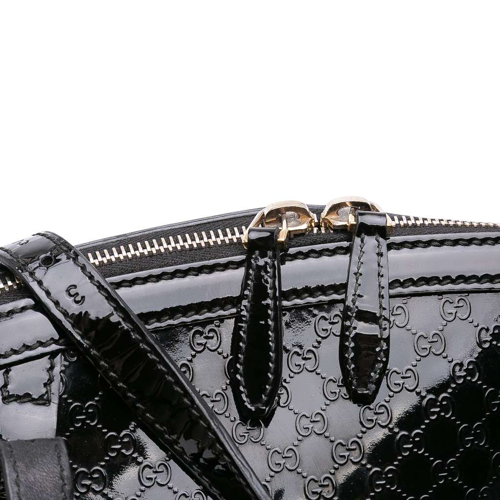 Gucci Large Microguccissima Patent Dome Satchel - Image 11