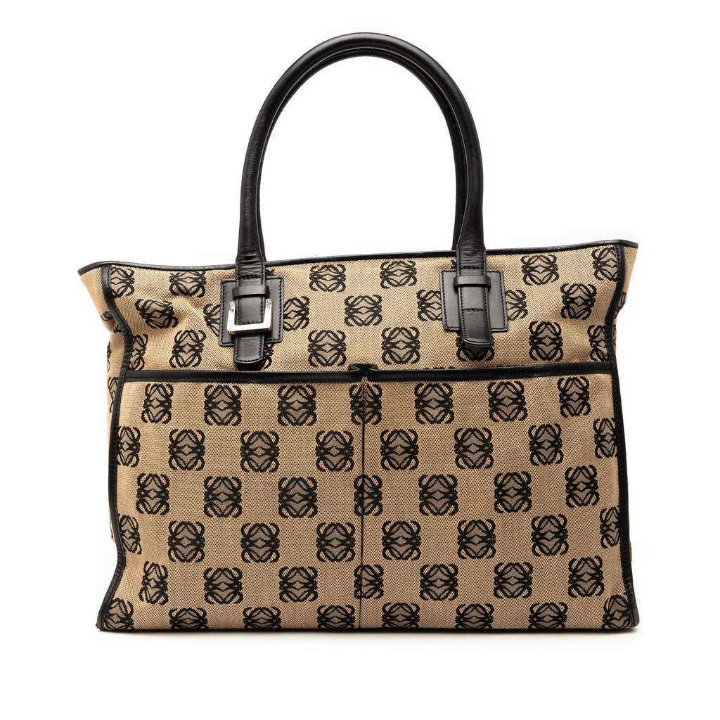 Loewe Anagram Canvas Repeat Tote