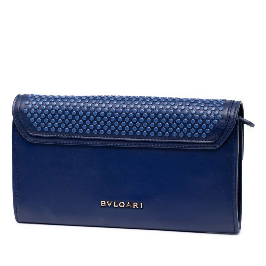 Bvlgari Nicholas Kirkwood Studded Leather Serpenti Forever Wallet on Chain - Back view