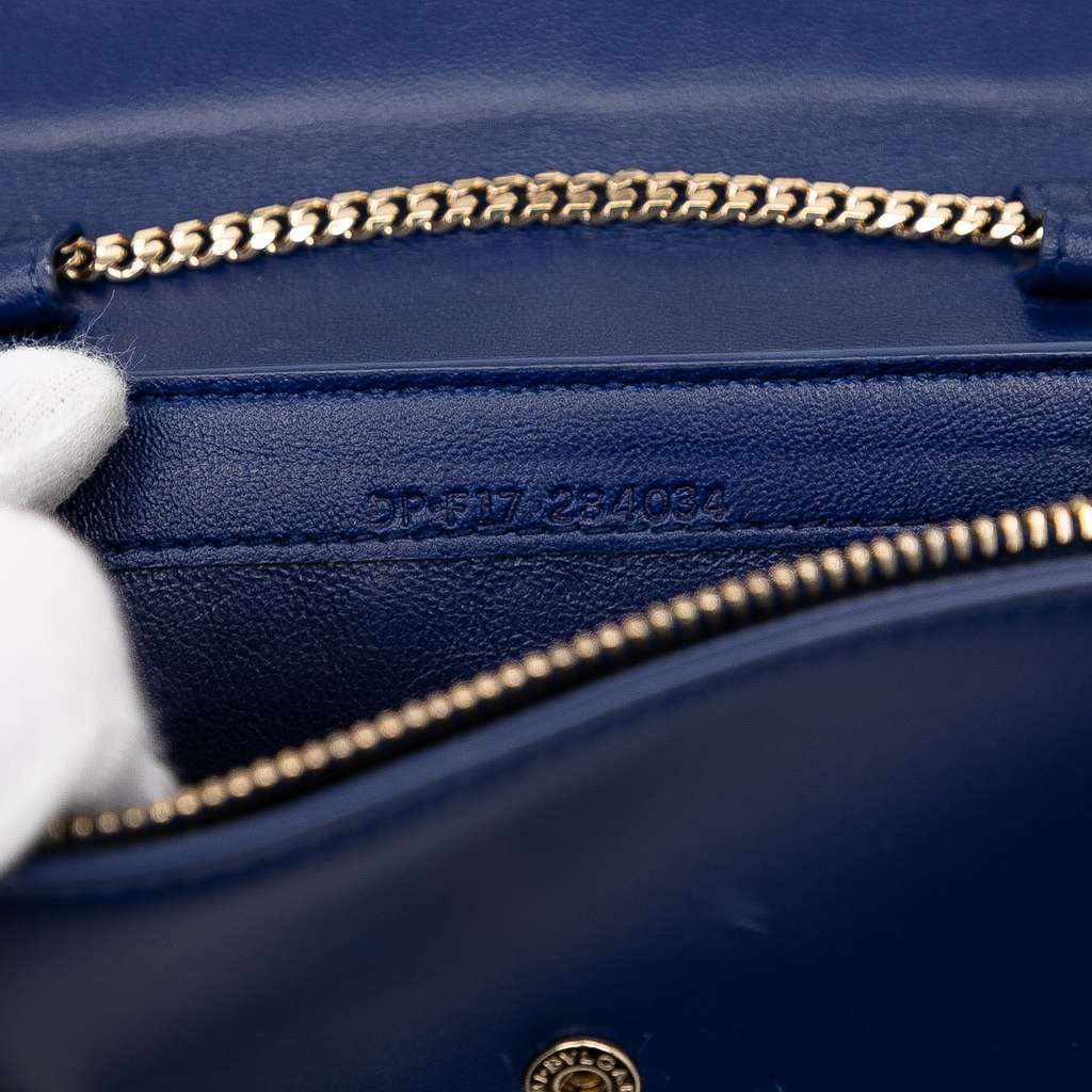 Bvlgari Nicholas Kirkwood Studded Leather Serpenti Forever Wallet on Chain - Side view