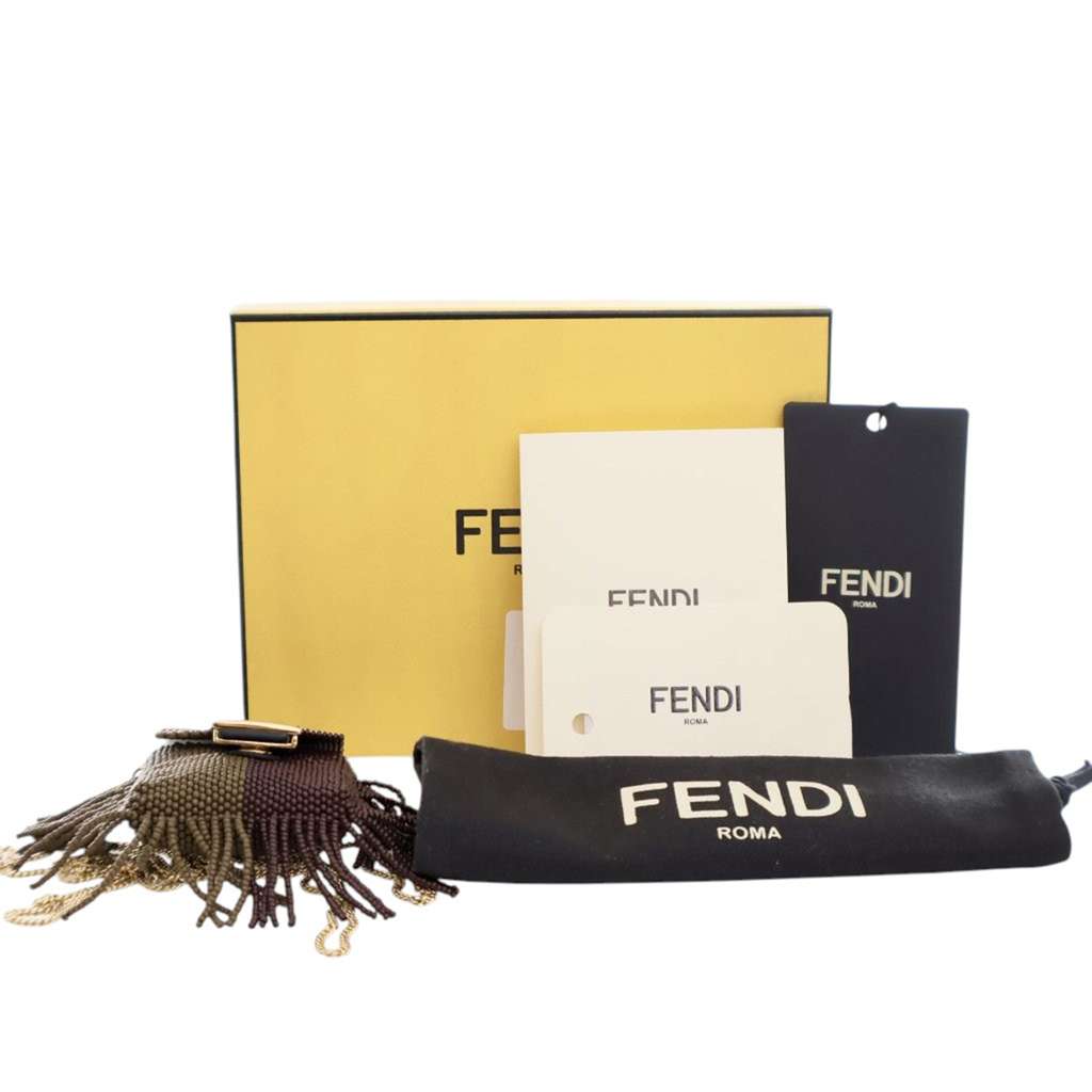 Fendi Beaded Pequin Pico Baguette Charm Crossbody - Image 15
