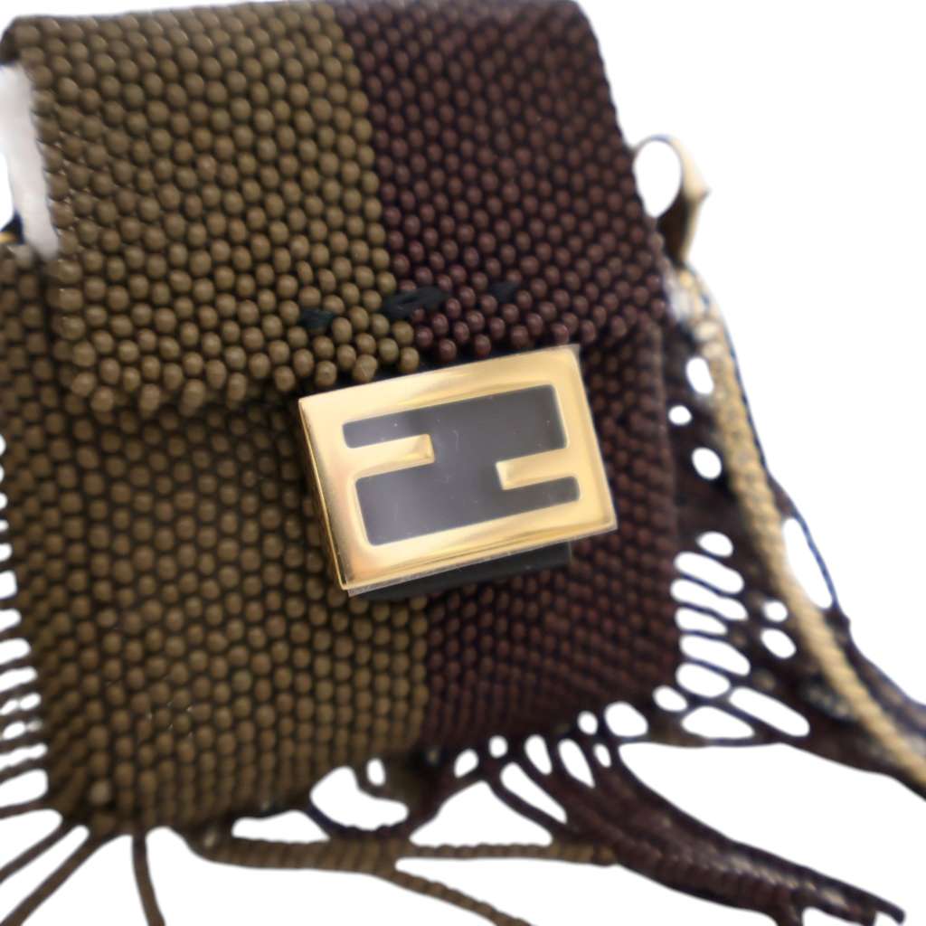 Fendi Beaded Pequin Pico Baguette Charm Crossbody - Detail 2