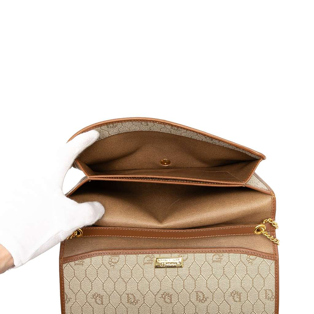 Dior Honeycomb Coated Canvas Chain Shoulder Bag - 4