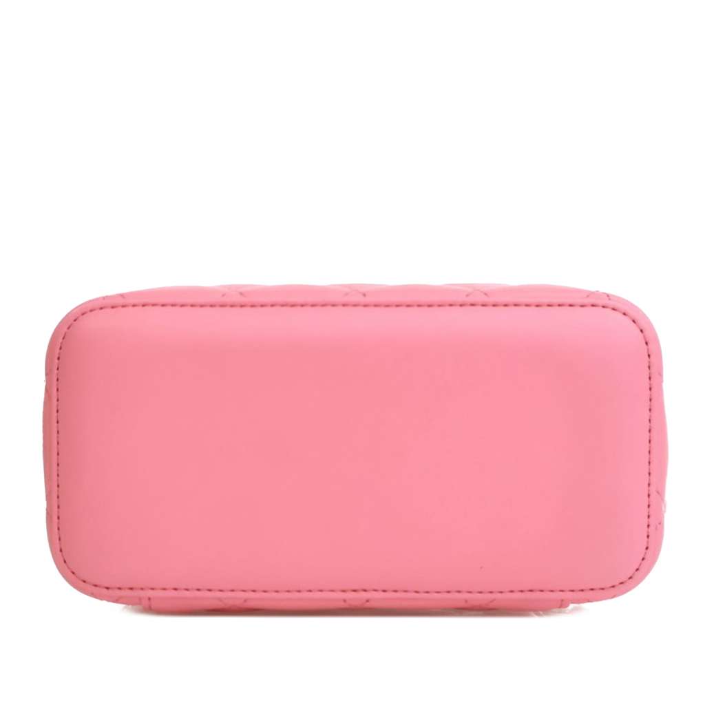 Chanel Small Quilted Lambskin Pearl Crush Vanity Case with Chain - 4