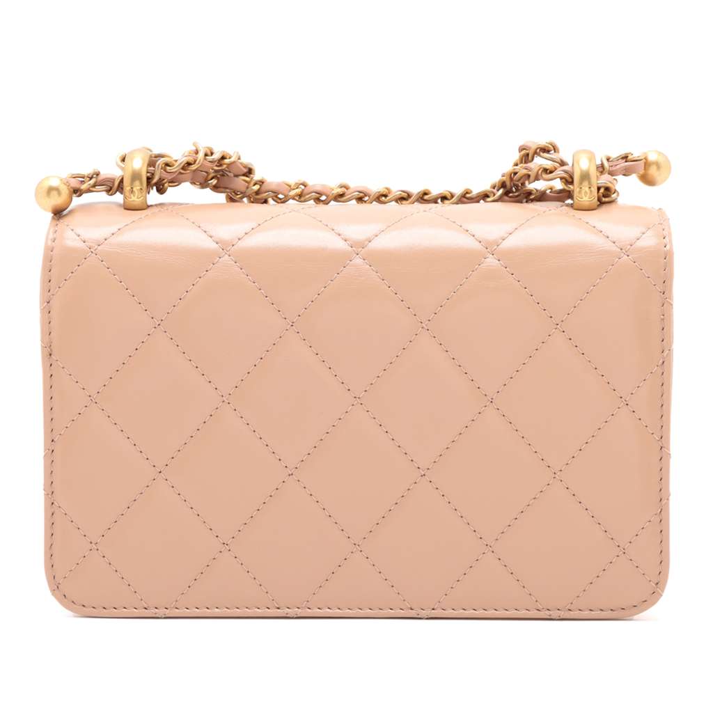 Chanel Mini Quilted Lambskin Perfect Fit Flap - Back view