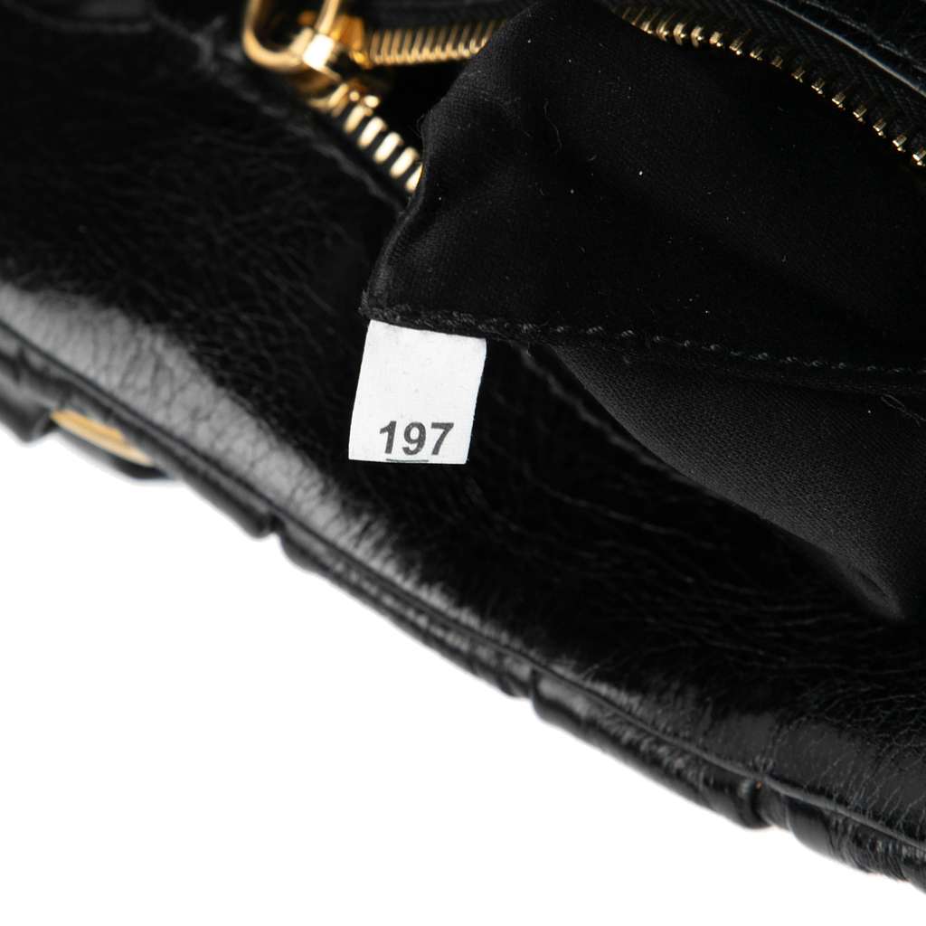 Miu Miu Matelasse Lux Lambskin Bauletto Aperto Satchel - Detail 1