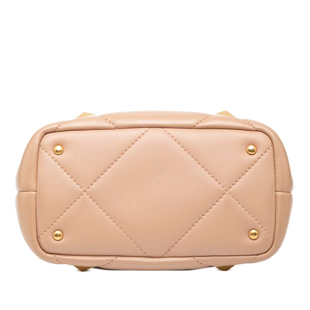 Valentino Small Nappa Roman Stud The Handle Bag - Image 6