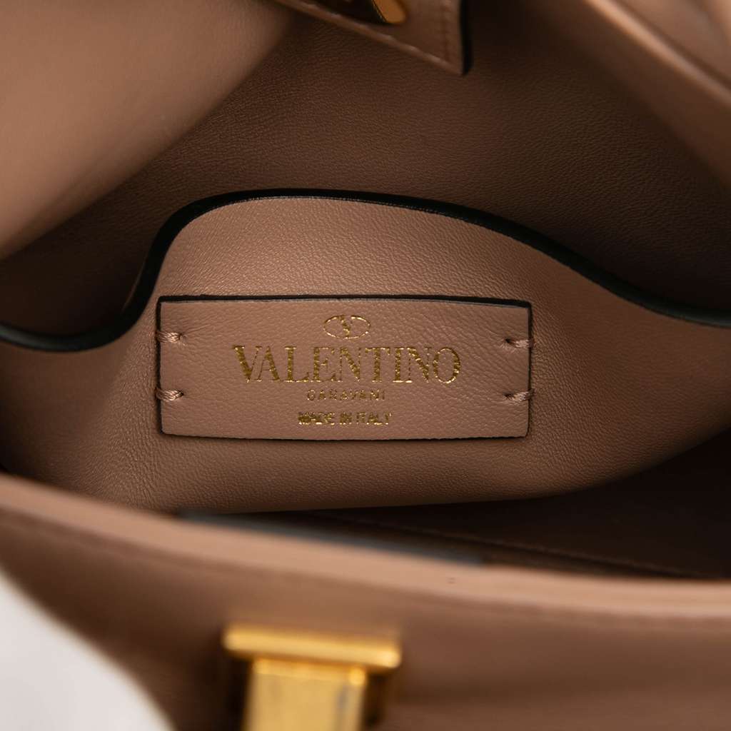 Valentino Small Nappa Roman Stud The Handle Bag - Side view