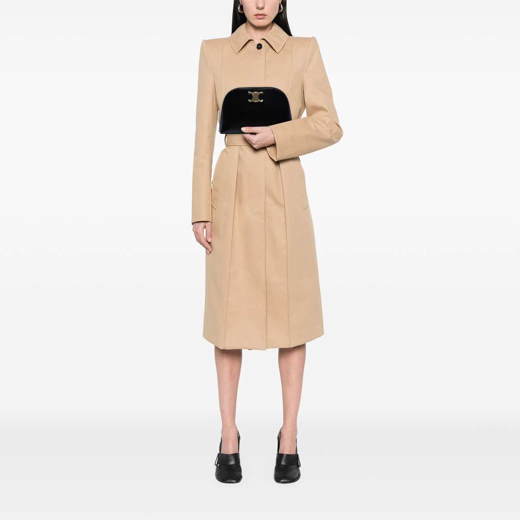 Celine Shiny Calfskin Triomphe Pouch - Detail 1