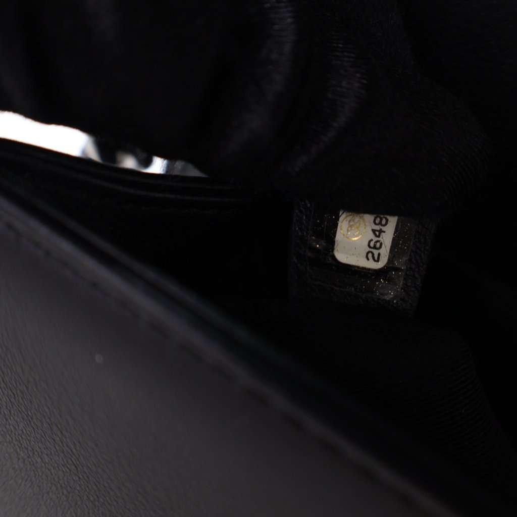 Chanel Old Medium Quilted Tweed and Calfskin Pearl Boy Flap - Side view