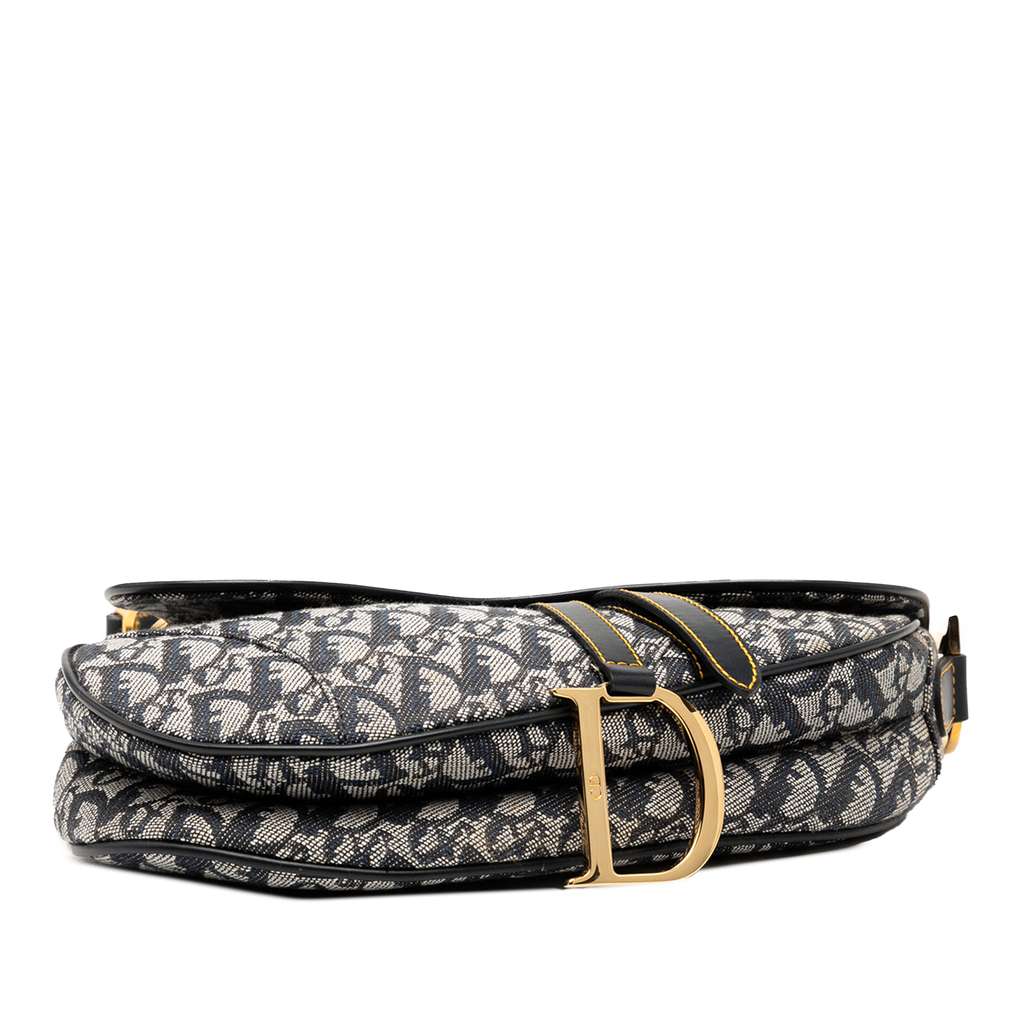 Dior Diorissimo Canvas Saddle Bag - Image 6